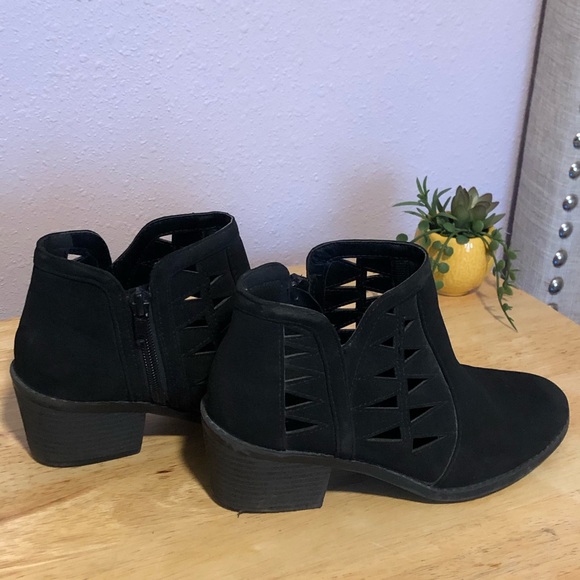 Black booties girls youth - Picture 2 of 6